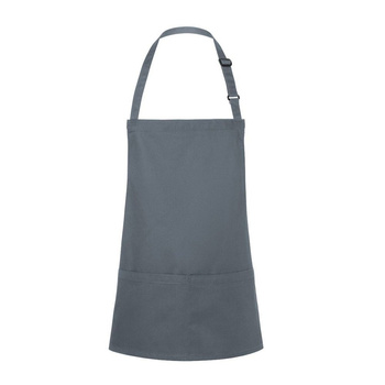 Rövid kötény Basic 75 x 60 cm zsebbel és csattal antracit | KARLOWSKY BLS 6-5-Stck