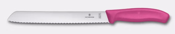 Kenyérvágó kés Swiss Classic, 21 cm-es penge, rózsaszín | VICTORINOX 6.8636.21L5B