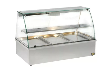 Átadó melegen tartó vitrin párásítással, 3 GN 1/1 | ROLLER GRILL BMV 30 I