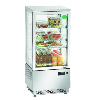Hűtővitrin Mini 78L rozsdamentes acél | BARTSCHER 700478G