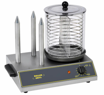 Hot-dog készítő készülék, 3 tüske, 0.65 kW | ROLLER GRILL CS 3 E