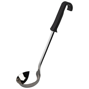Merőkanál csúszásmentes fogantyúval, rozsdamentes acél, 34.5 cm, 110 ml | APS 670