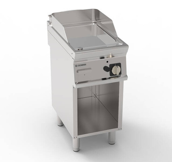 Gázüzemű krómozott grillezőlap nyitott alappal 35,3x56,4 cm | TECNOINOX 713179