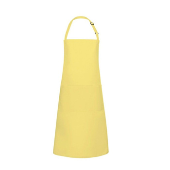 Konyhai kötény Basic 75 x 90 cm zsebbel és csattal napfény sárga | KARLOWSKY BLS 5-86-Stck