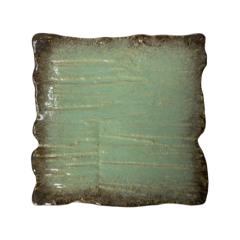 Sekély téglalap alakú tányér Moku achát 30 x 30 cm | KERA CERAMIKA 16.5/C.AG