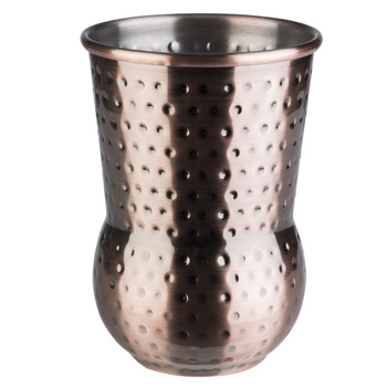 JULEP bögre, antik réz kalapált szín, 8x11.5 cm, 400 ml | APS 93336