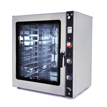 Sütő, elektromos kombi pároló-kemence, manuális, 10 GN 1/1 vagy 10 db 60x40 cm-es tepsi | VESTA 0L1011M_PL0