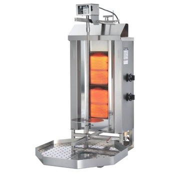 Gyros (kebab) gázüzemű Potis GD-2, 30 kg kapacitás, 2 fűtőzóna, földgázzal működtetett G20 | POTIS PG1203