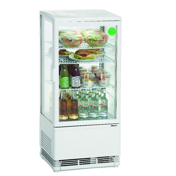 Hűtött vitrines szekrény Mini 78L fehér | BARTSCHER 700578G
