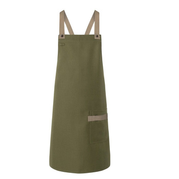 Kötős Urban-Look X-Style kötény pántokkal és zsebbel, mohazöld | KARLOWSKY LS 38-79-Stck