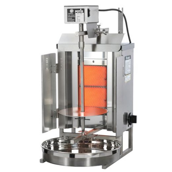 Gyros (kebab) gázüzemű Potis GD-1, legfeljebb 7 kg kapacitás, 3.5 kW, LPG cseppfolyós gázzal működik | POTIS PG1102