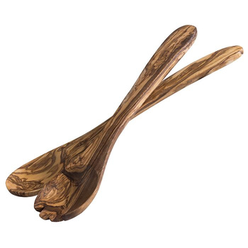 Fából készült salátakiszedő kanál, 2 részes készlet OLIVE, 30,5 cm | APS 842
