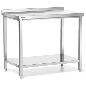 Fal mellé állítható asztal polccal 80x60x85 cm csavarozott | FORGAST FG15331
