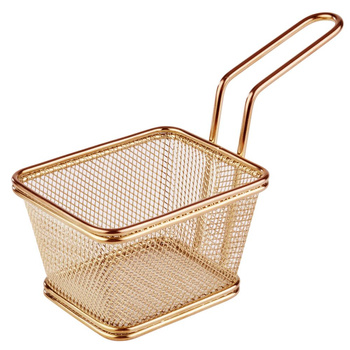 Szervírozó kosárka SNACKHOLDER, arany színű, 10x8,5x6,5 cm | APS 40622