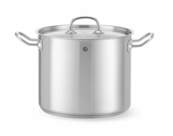 Rozsdamentes acél magas fazék fedővel, Kitchen Line, 32 l, átmérő 36 cm, magasság 32 cm | HENDI 837139