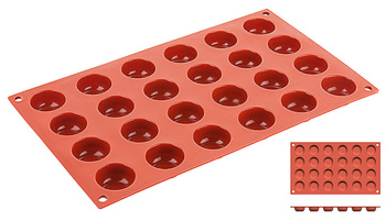 Szilikon forma Amarettihez, 24 mélyedéssel, 30x17,5 cm | CONTACTO 6643/034