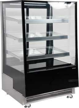 Hűtött bemutatóvitrin fekete 400 l | YATO YG-05045