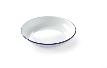 Mély zománcozott tányér - átm. 18 cm | HENDI 621240