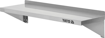 Rozsdamentes acél függesztett egypolcos polc 90x30x18 cm | YATO YG-09040
