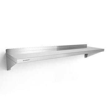 Rozsdamentes függesztett egyszintes polc 120x30 cm | FORGAST FG15001
