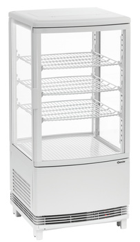 Hűtött vitrin Mini 75L2T fehér | BARTSCHER 700287