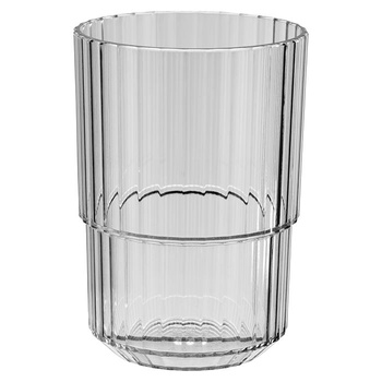 Tritán pohár LINEA, szürke színű 400 ml, 8.5x12 cm, 48 darabos készlet | APS 10568