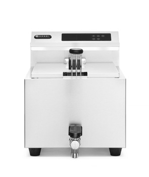 Mastercook digitális vezérlőpaneles elektromos olajsütő leeresztőcsappal, 8 l, 3.5 kW | HENDI 207369