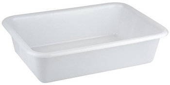 Téglalap alakú polietilén tartály, fehér, 61.5x43x15.5 cm, 25 l | APS 11940