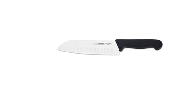 Santoku séfkés - 18 cm, fekete | GIESSER MESSER 8269 wwlk 18