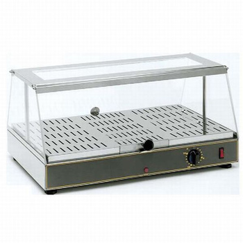 Átadó melegentartó vitrin párásítással, 1x GN 1/1, 0.65 kW | ROLLER GRILL WD 100