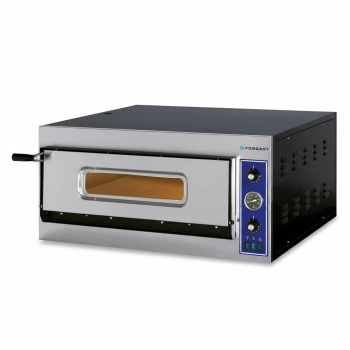 Pizzasütő 1 kamrás, 4x33 cm, 4,2 kW, 400 V | FORGAST FG09561