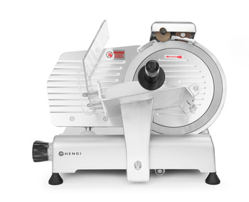 Szeletelőgép felvágottakhoz Kitchen Line 250, vágási vastagság 0-11 mm, kés átmérője 25 cm | HENDI 210215