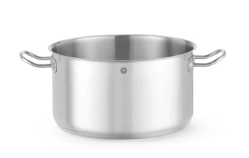 Közepes rozsdamentes acél fazék Kitchen Line, űrtartalom 9,5 l, átmérő 25 cm, magasság 15,5 cm | HENDI 837733