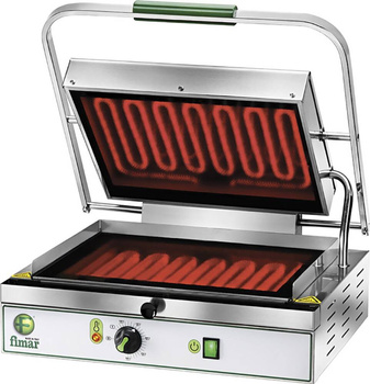 Kontakt panini grill sima kerámia lapokkal, 40x30 cm, 2 kW, 230 V | FIMAR PV40LL
