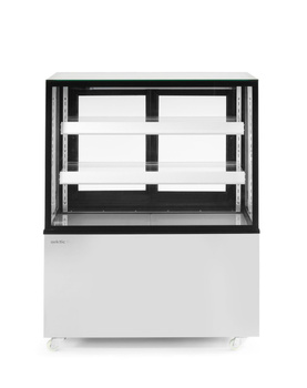 Hűtött bemutatóvitrin 2 polcos, 300 l, rozsdamentes acél, LED, 0-6°C | ARKTIC 233337