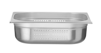 GN 1/2 edény, mélység 10 cm, rozsdamentes acélból, KITCHEN LINE, perforált | HENDI 807330