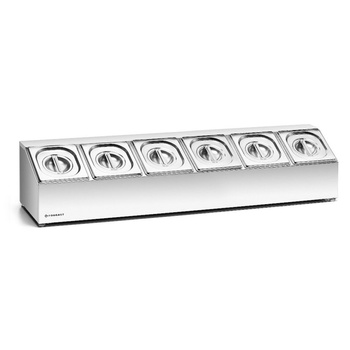 Élelmiszer-kiállító 6 db GN 1/6-hoz, 103x24.5x21.5 cm | FORGAST FG11616