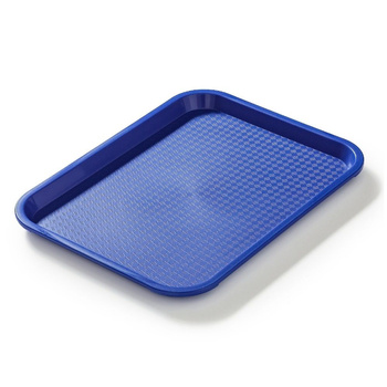 Fast food tálca kék, polipropilén, téglalap alakú 35x25 cm, téglalap alakú | FORGAST FG12504