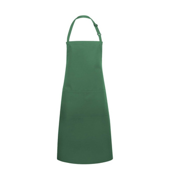 Konyhai kötény Basic 75 x 90 cm zsebbel és csattal erdőzöld | KARLOWSKY BLS 5-32-Stck