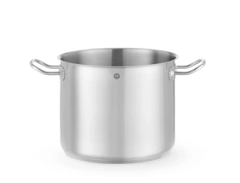 Rozsdamentes acél magas fazék fedő nélkül, Kitchen Line, 8,9 l űrtartalom, 24 cm átmérő, 20 cm magasság | HENDI 837771