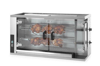 Gázüzemű csirkegrill, kapacitás 10 db, 9.4 kW | HENDI 226063