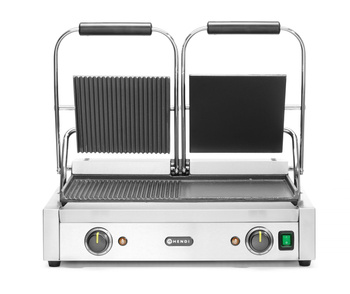 Dupla kontaktgrill, sima-bordázott lapok, 3.6 kW | HENDI 263907