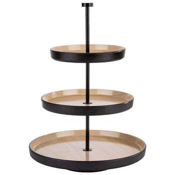 Melamin kínálóállvány, 3 szintes, Ø20/25/32 cm, magasság 43 cm | APS 85211