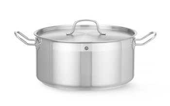 Alacsony rozsdamentes acél fazék - 12 l Profi Line | HENDI 830604