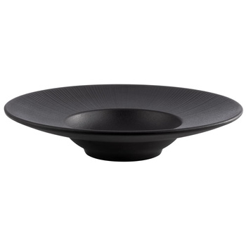 Tányér NERO melaminból, fekete, 29 cm | APS 85098