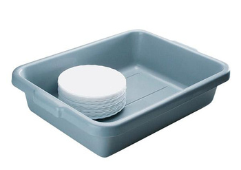 Téglalap alakú polietilén tartály, szürke, 20 l | APS 11950