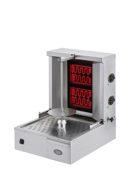 Gyrosz (kebab) üvegkerámia, 15 kg, 2 fűtőzóna, 3,6 kW, 230 V | ROLLER GRILL GR 40 V