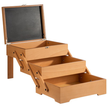 Büfé doboz SEWING BASKET, fa, barna színű, 70.5x37x53.5 cm | APS 11711