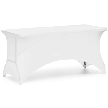 Huzat cateringasztalhoz 183x76 cm fehér | FORGAST FG03817