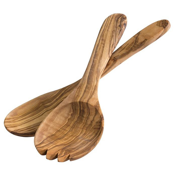 Fából készült salátatálaló kanál, 2 részes szett OLIVE, 26,5 cm | APS 841